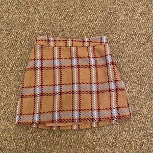 forever21 plaid skirt